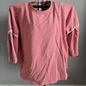 Weekend Women's Quarter Sleeve Top With Pearl Embellishments